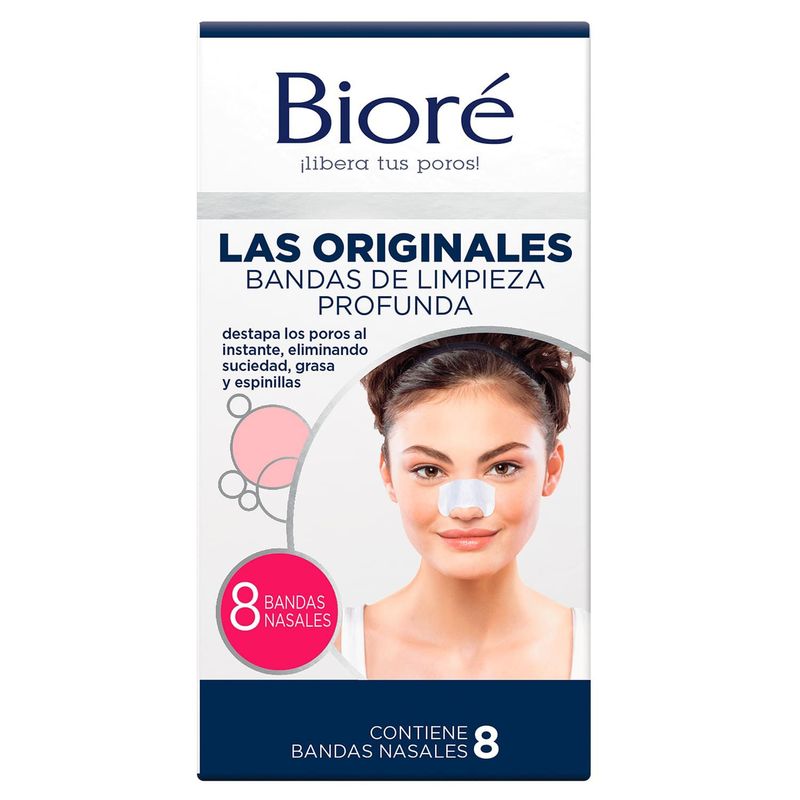 BIORE - Bandas Nasales de Limpieza Profunda Biore 8 Unidades