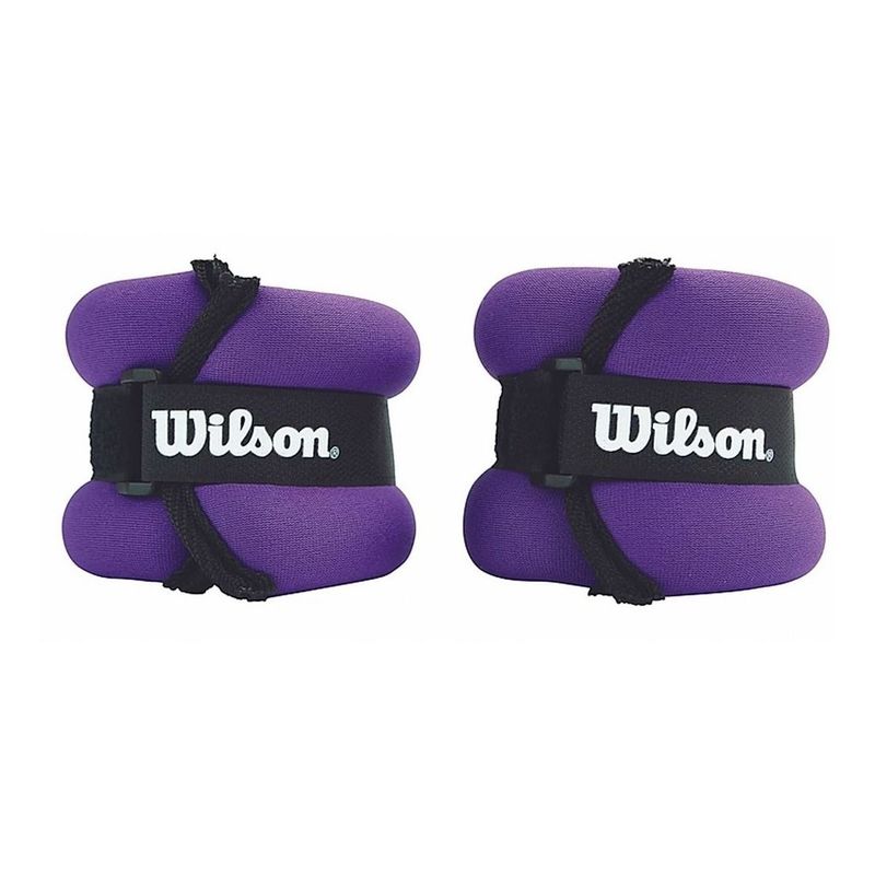 WILSON - Pesas Muñequeras Wilson 2 Libras Ajustables Fitness Gym