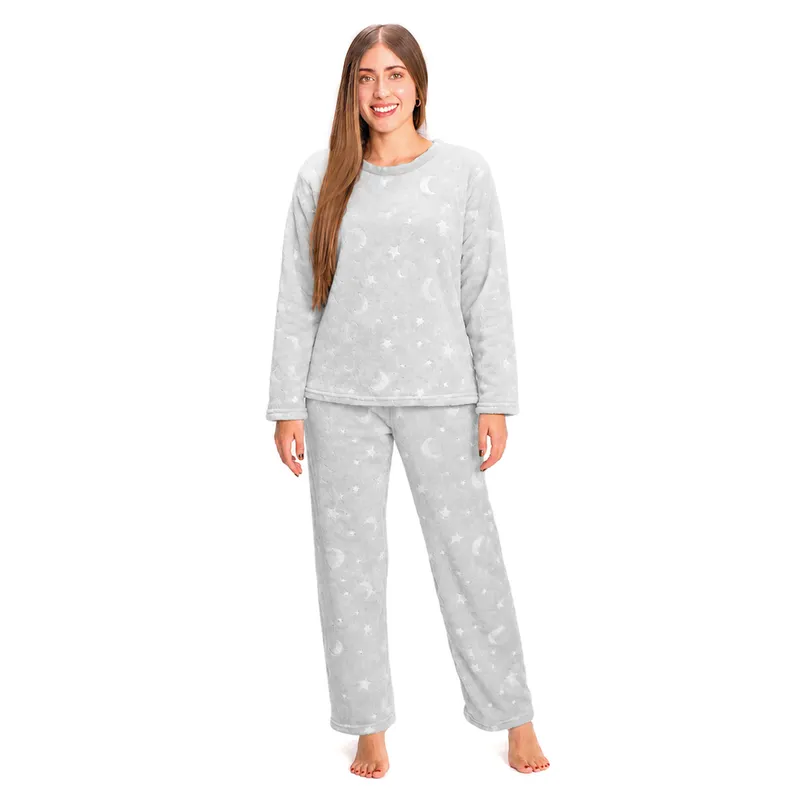 Zeitlos Estampado Invernal Pijama Térmico Invierno Mujer Zeitlos