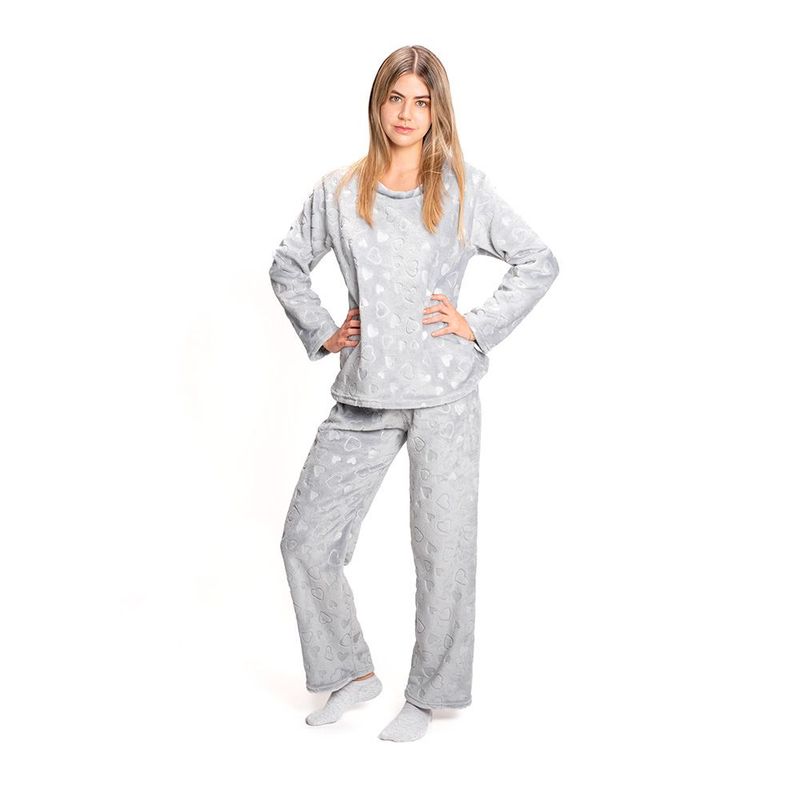 ROMANELLA - Pijama Térmica Jimena  Para Mujer (Sensación Piel de Conejo)