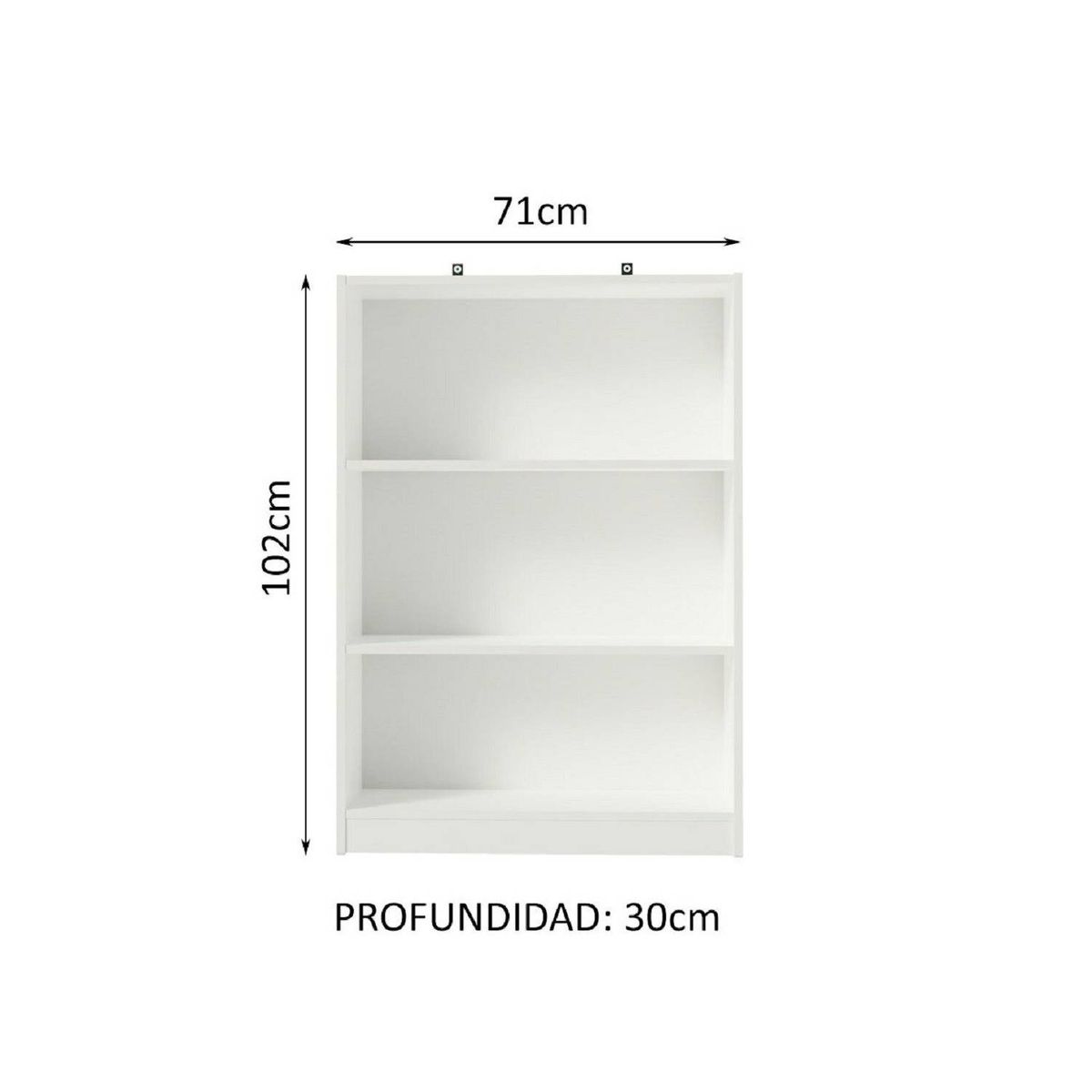 MADESA - Mueble Estante Librero con 3 Niveles
