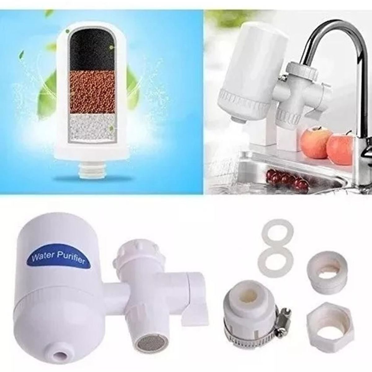 GENERICO - Filtro Purificador De Agua Cerámica Bioenergetico Grifos