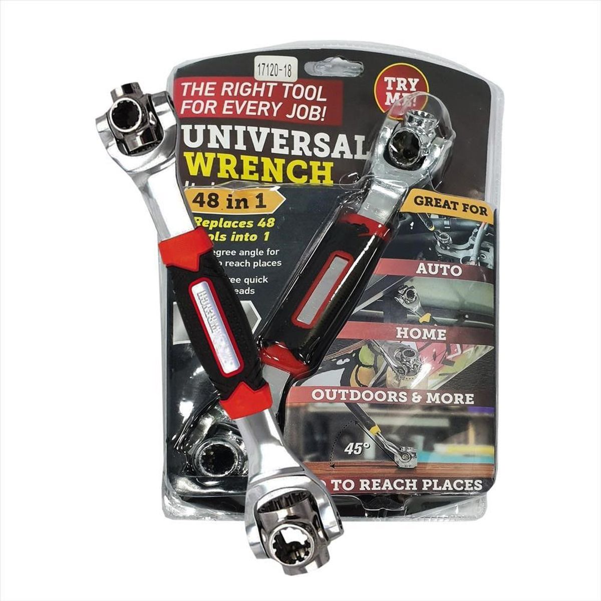 GENERICO - Llave Universal 48 En 1 Multifunción Con Cabezal Giratorio