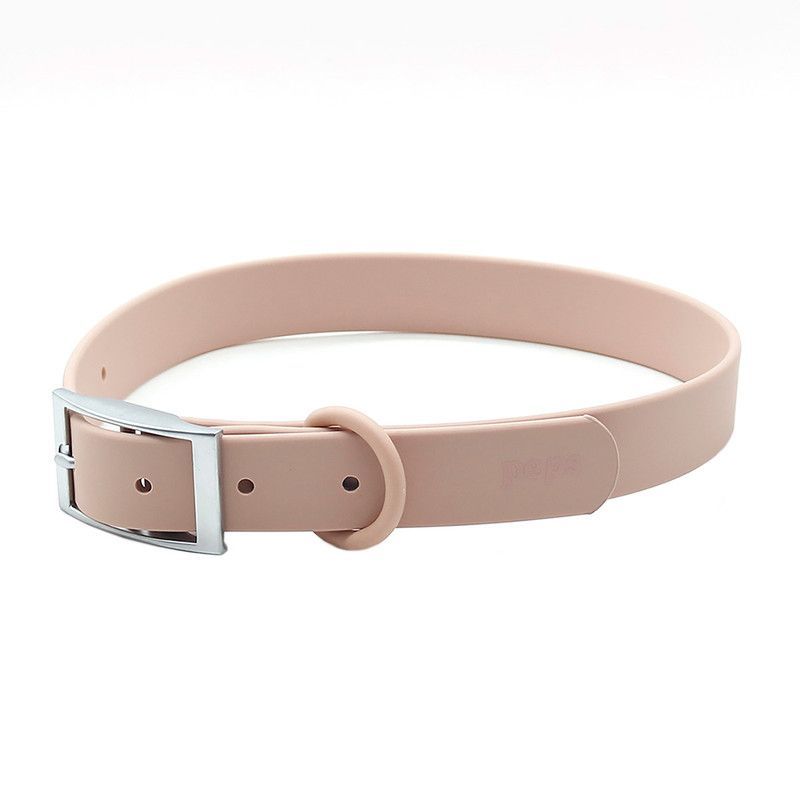 PEPS WE LOVE BEST FRIENDS - Collar para Perro Gargantilla de Caucho Resistente Rosa S-