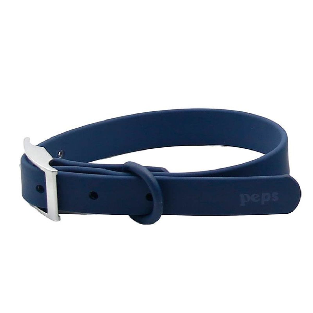 PEPS WE LOVE BEST FRIENDS - Collar para Perro Gargantilla de Caucho Resistente Azul XL-