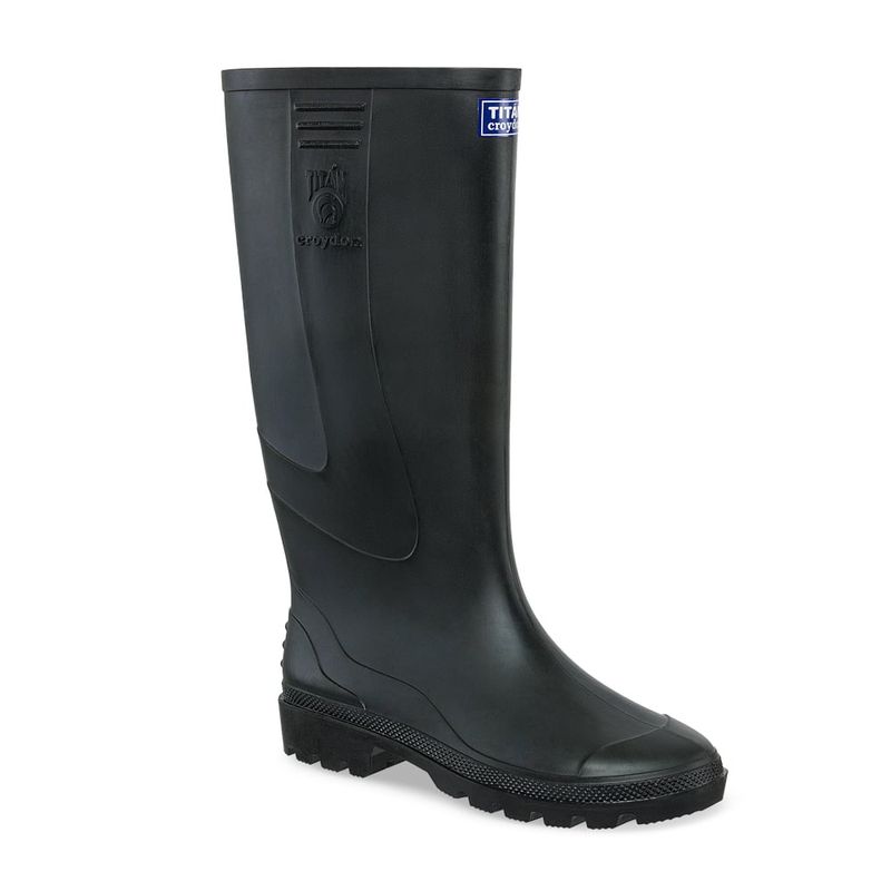 CROYDON - Botas PVC Titan Negro-Negro para Hombre y Mujer Croydon