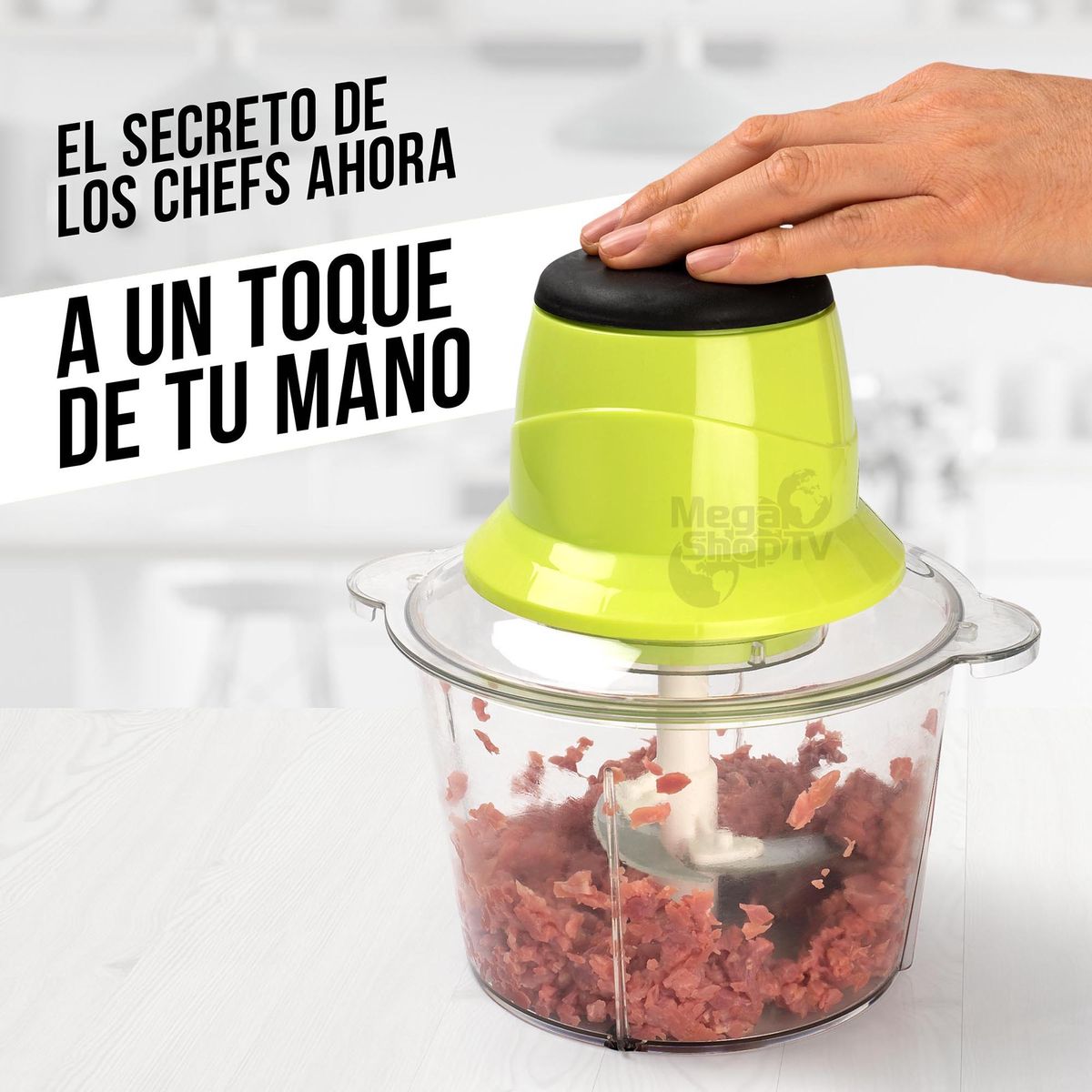 CHEF MASTER - Picatodo eléctrico triturador alimentos carne verdura frutas