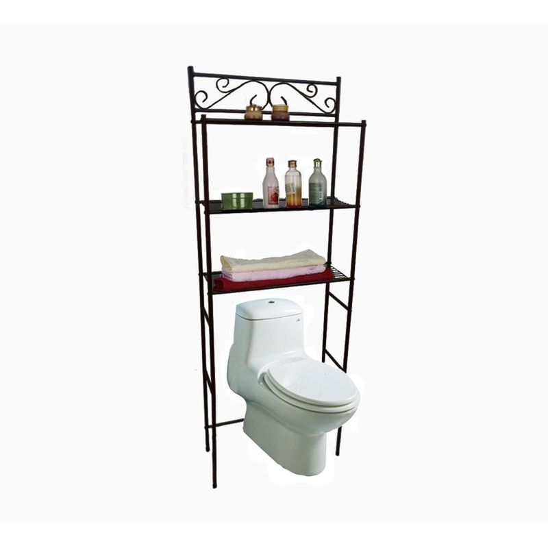 GENERICO - Organizador Metalico Repisa Gabinete Para Baños 3 Niveles.