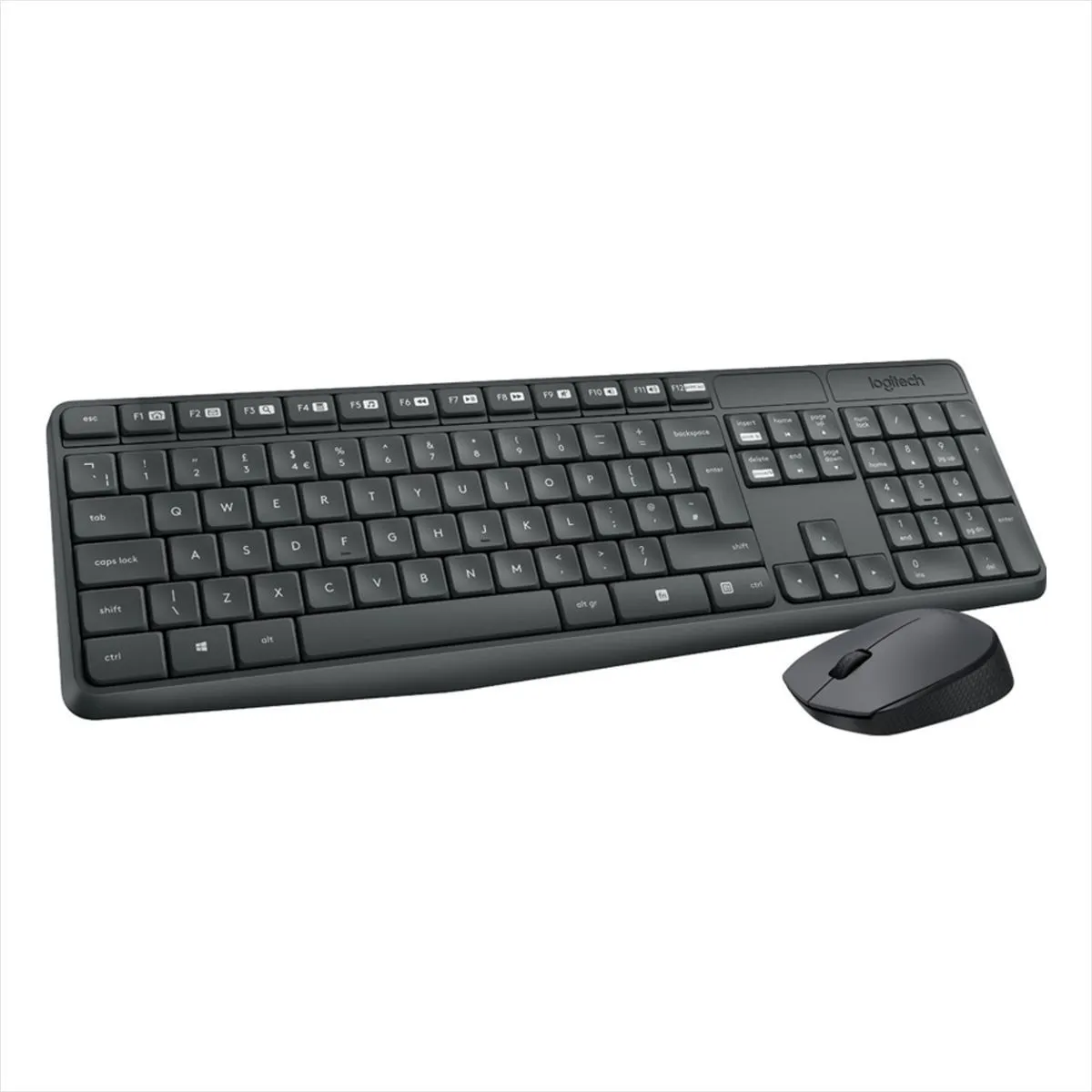 LOGITECH - Combo Teclado Multimedia y Mouse Inalámbricos Logitech MK235