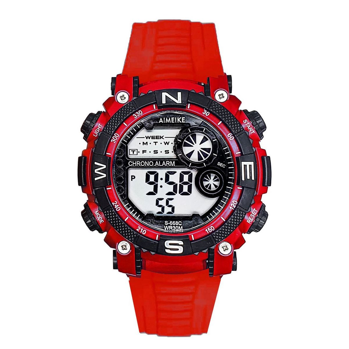 DAYOSHOP - Reloj Digital Luces Resistente Al Agua Orientaciòn  Estuche