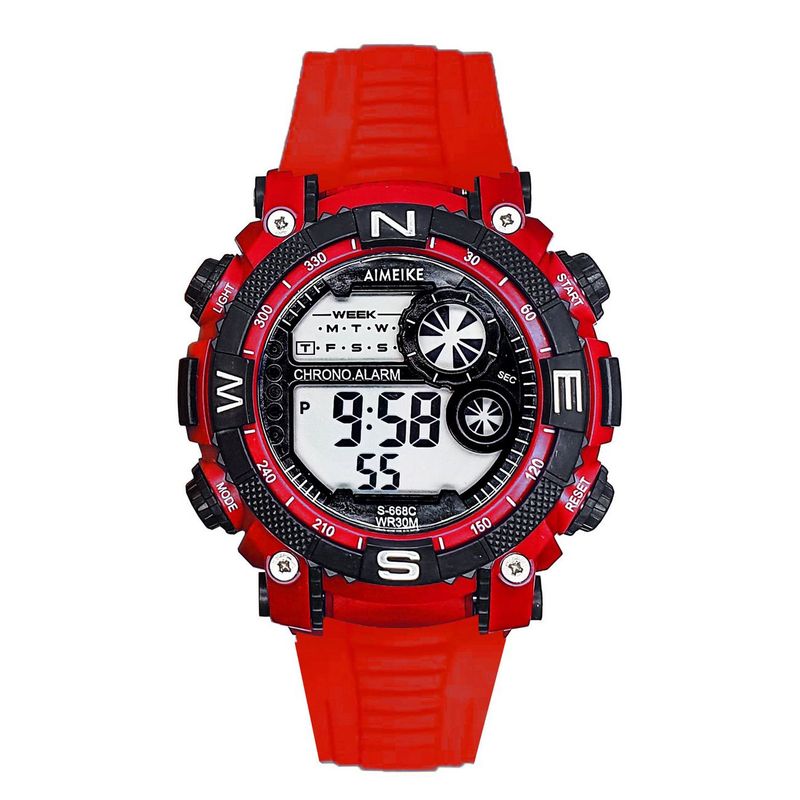 DAYOSHOP - Reloj Digital Luces Resistente Al Agua Orientaciòn  Estuche
