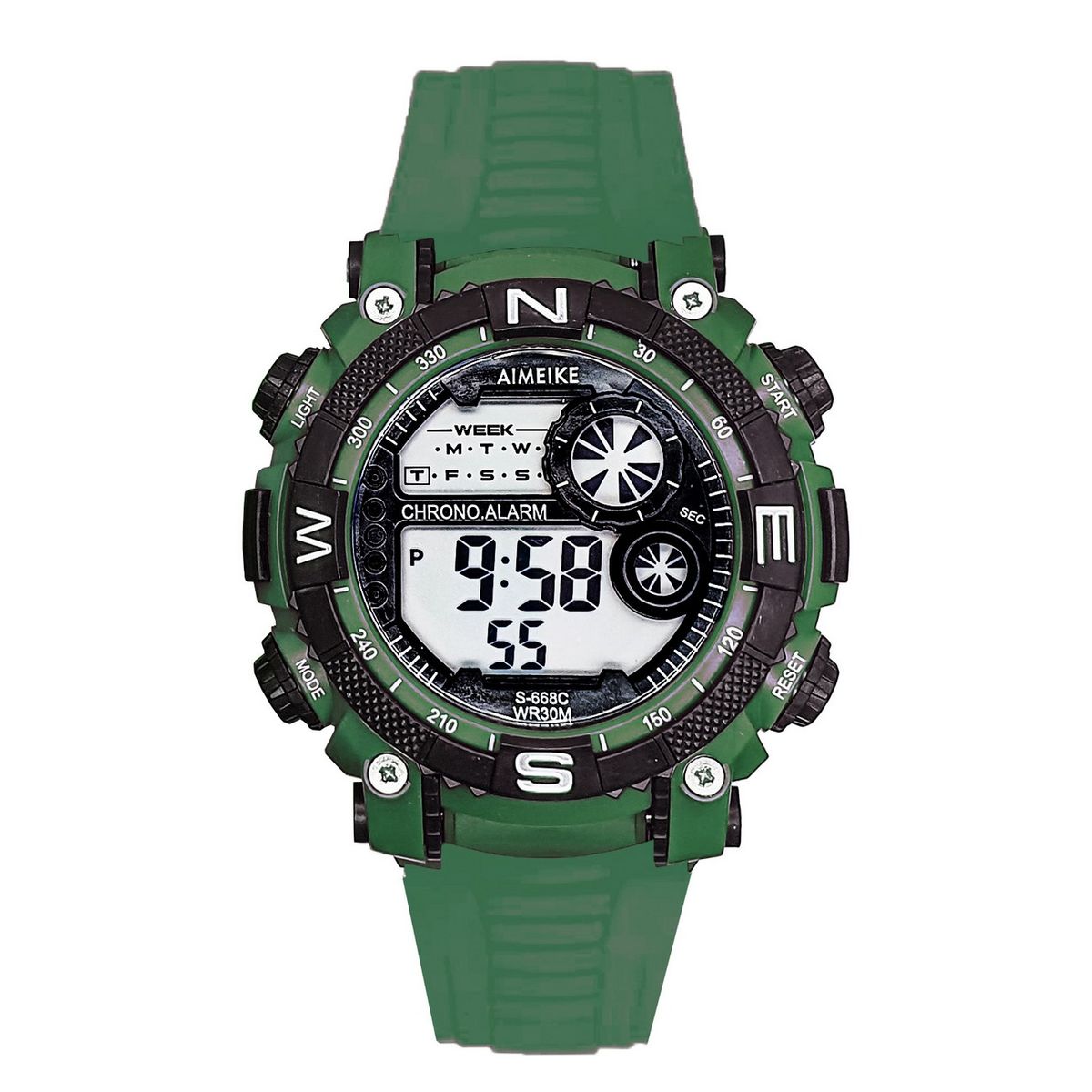 DAYOSHOP - Reloj Digital Luces Resistente Al Agua Orientaciòn  Estuche