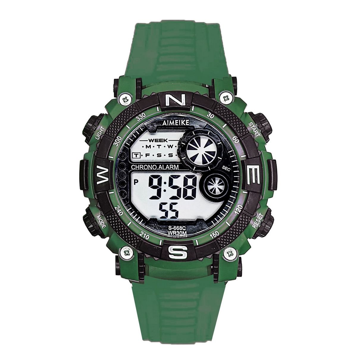 DAYOSHOP - Reloj Digital Luces Resistente Al Agua Orientaciòn  Estuche