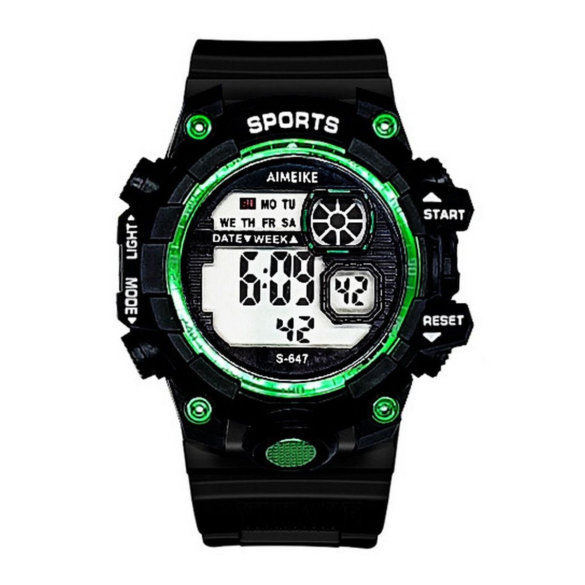DAYOSHOP - Reloj Digital Resistente Al Agua Impermeable Luces  Estuche