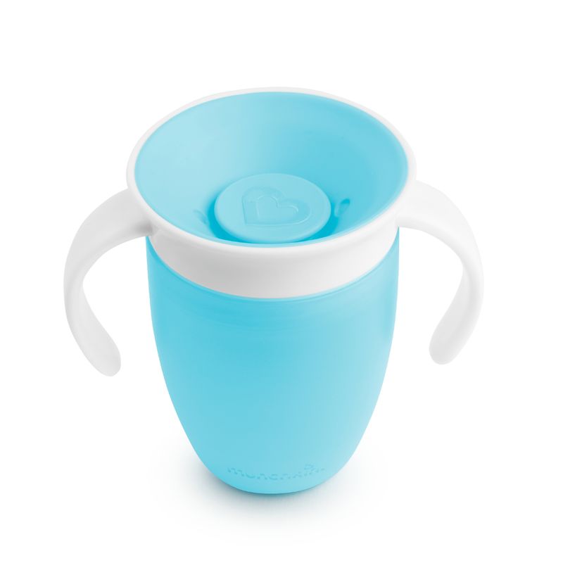 MUNCHKIN - Vaso Entrenador Antiderrame Miracle 360? Azul 7 Oz MUNCHKIN
