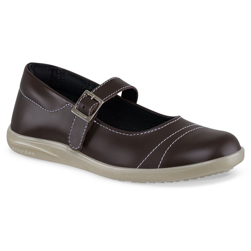 CROYDON - Zapatos Colegio Mathilde Café para Niña Croydon