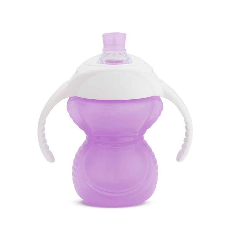 MUNCHKIN - Vaso Bebe Antiderrame 7 Oz Click Lock Bite Morado - MUNCHKIN