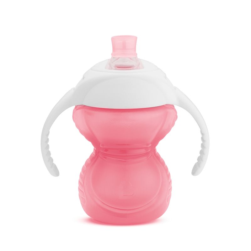 MUNCHKIN - Vaso Bebe Antiderrame 7 Oz Click Lock Bite Rosa - MUNCHKIN