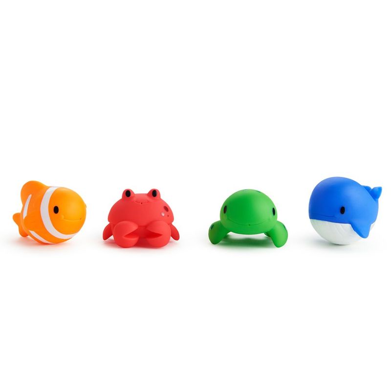 MUNCHKIN - Juguetes para Bebe - 4 Animales Marinos Bañera Bebe Munchkin