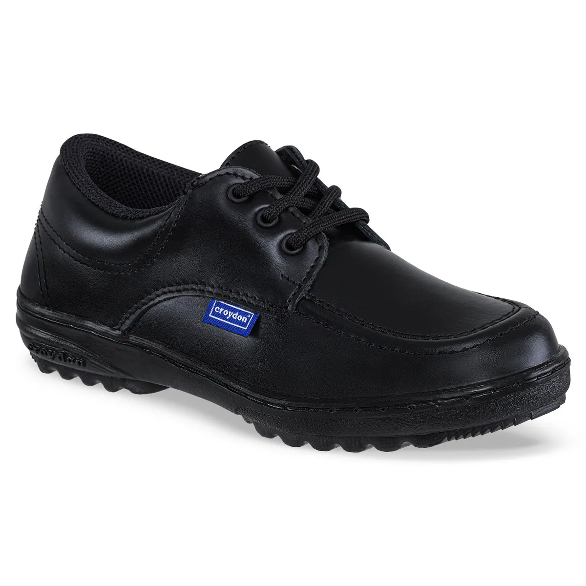 CROYDON - Zapatos Colegio Leader Negro-Negro Croydon para Niño y Niña