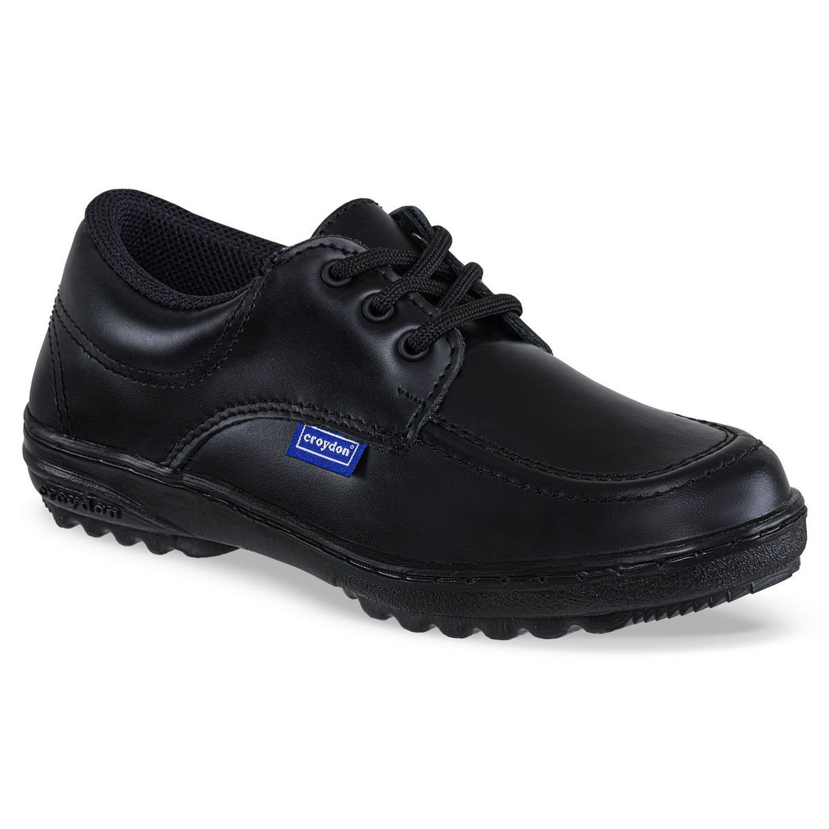 CROYDON - Zapatos Colegio Leader Negro-Negro Croydon para Niño y Niña