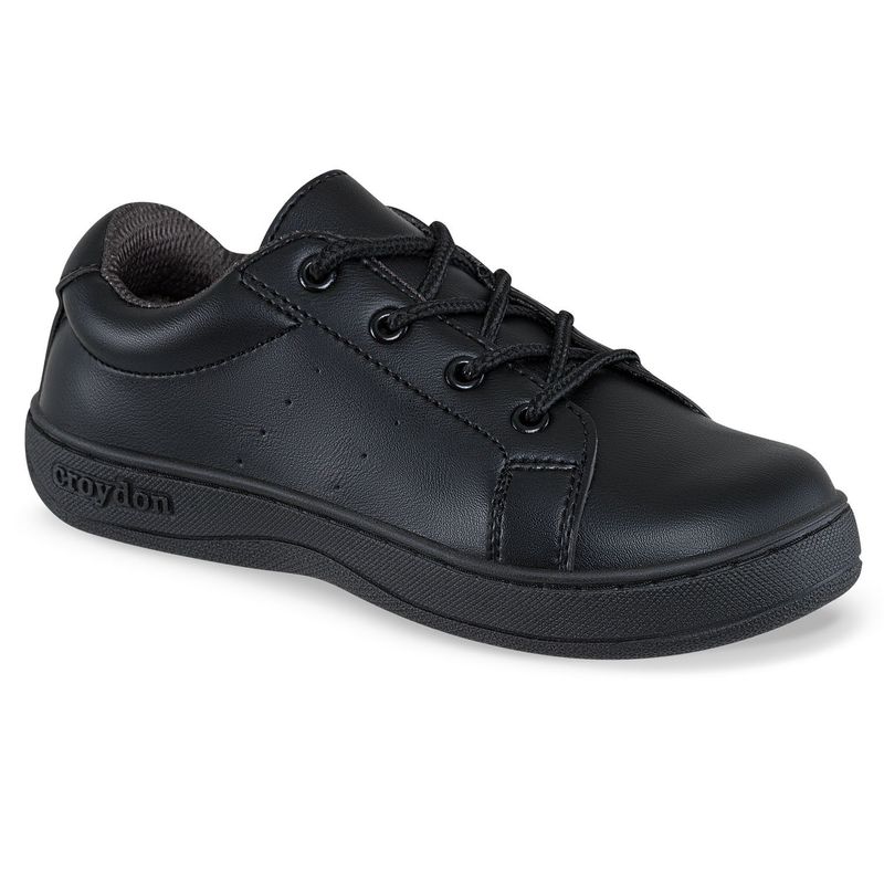 CROYDON - Zapatos Colegio Slash Negro para Niño y Niña Croydon