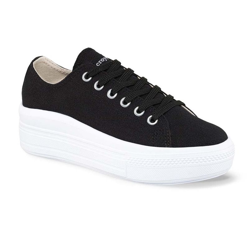 CROYDON - Tenis Discovery Bajo Pl Negro para Mujer Croydon