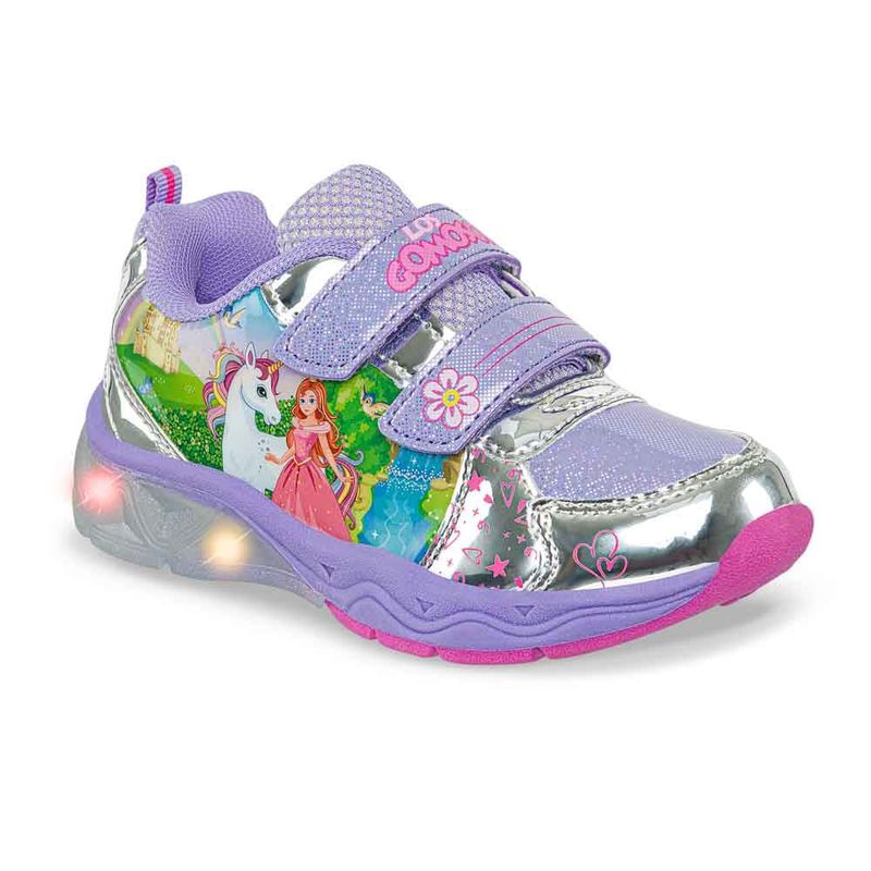LOS GOMOSOS - Tenis Luces Helina Mora para Niña Los Gomosos