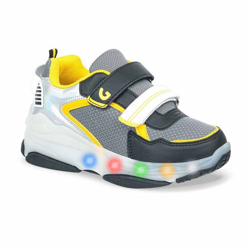 LOS GOMOSOS - Tenis patín con luces Dogty Negro-Ama para niño Los Gomosos