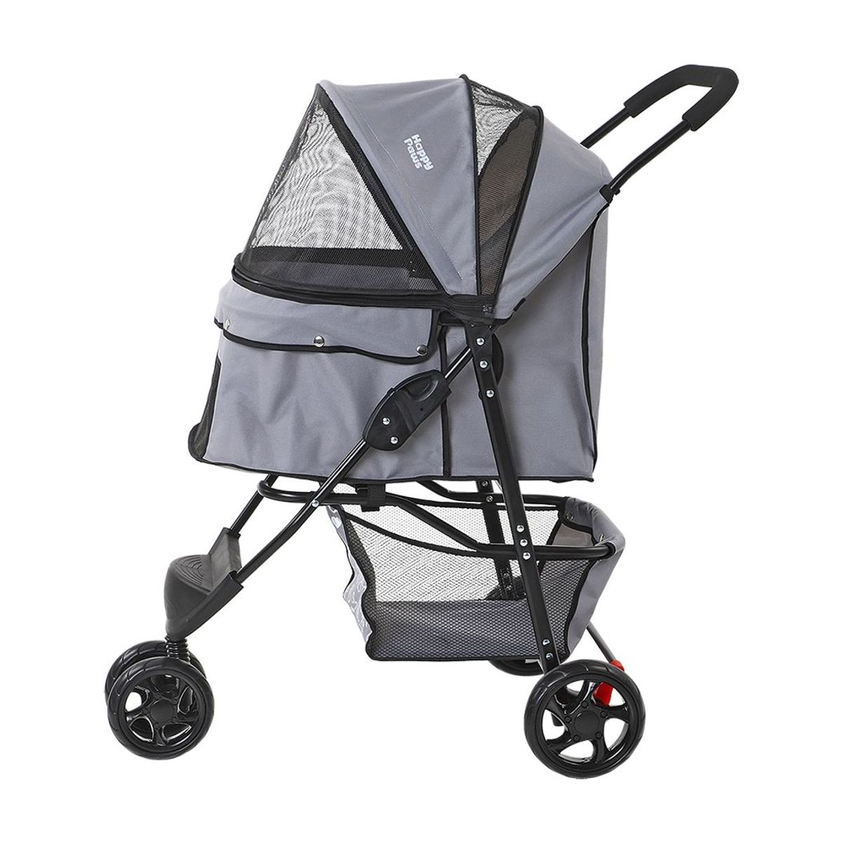 BIUM - Coche Para Mascotas Happy Paws Gris - Coche de paseo