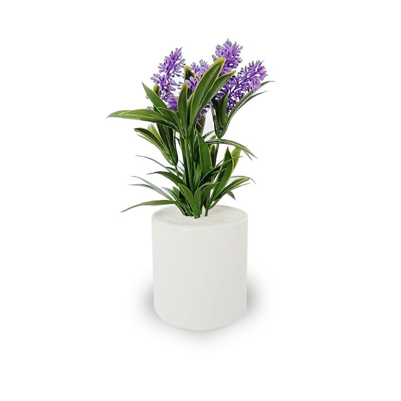 RENOVEMOS - Arreglo Cerámica Cilindro Lavanda