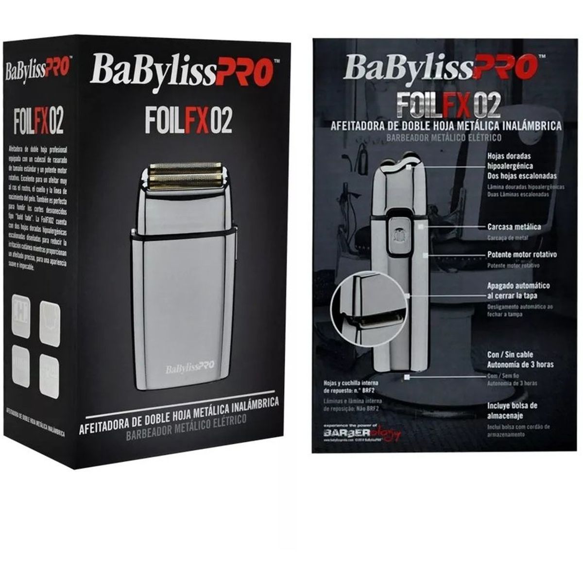 BABYLISS - Afeitadiora Foil Fx 02 Silver Color Plateado