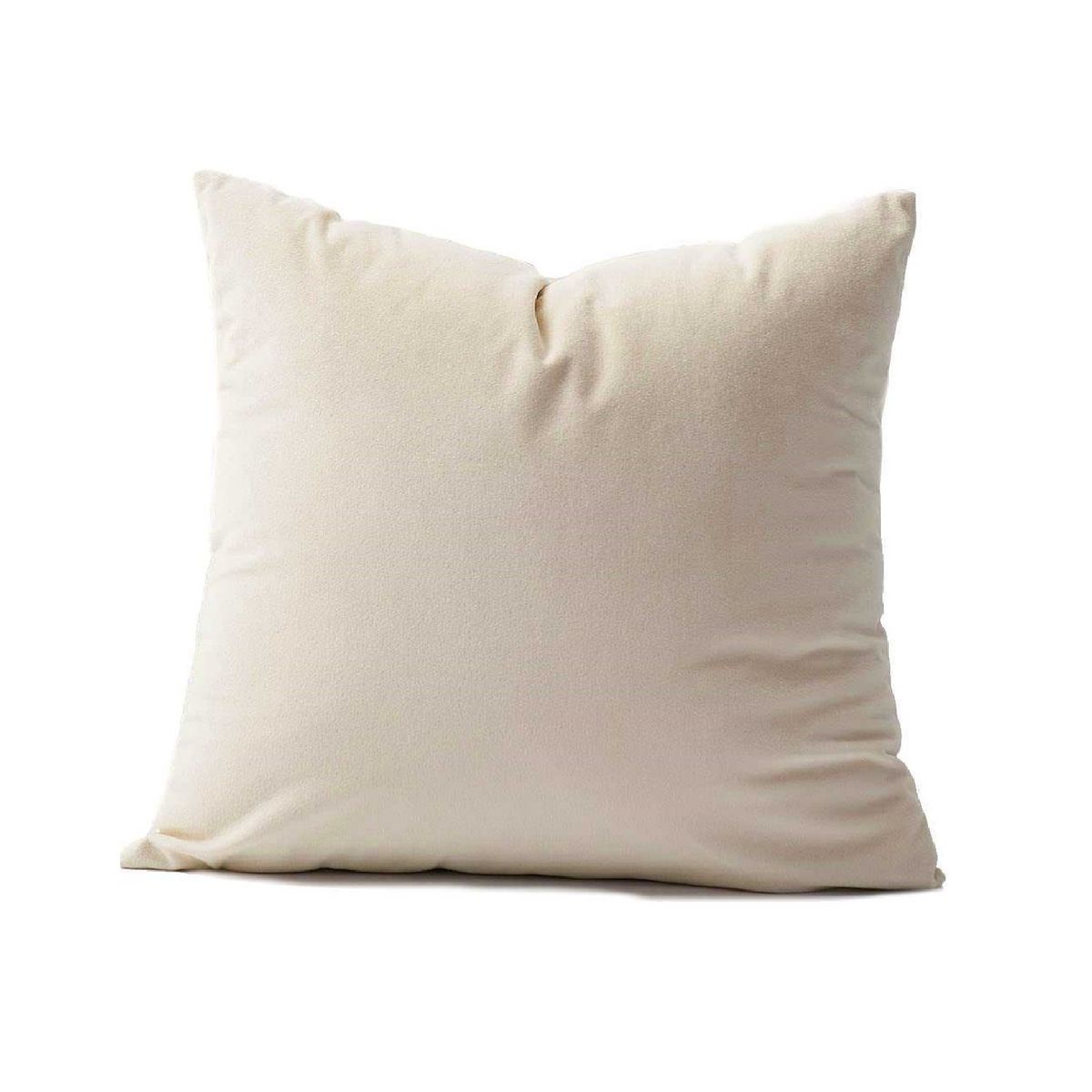 BANZAY - Cojin Decorativo Cuadrado En Tela - Marfil