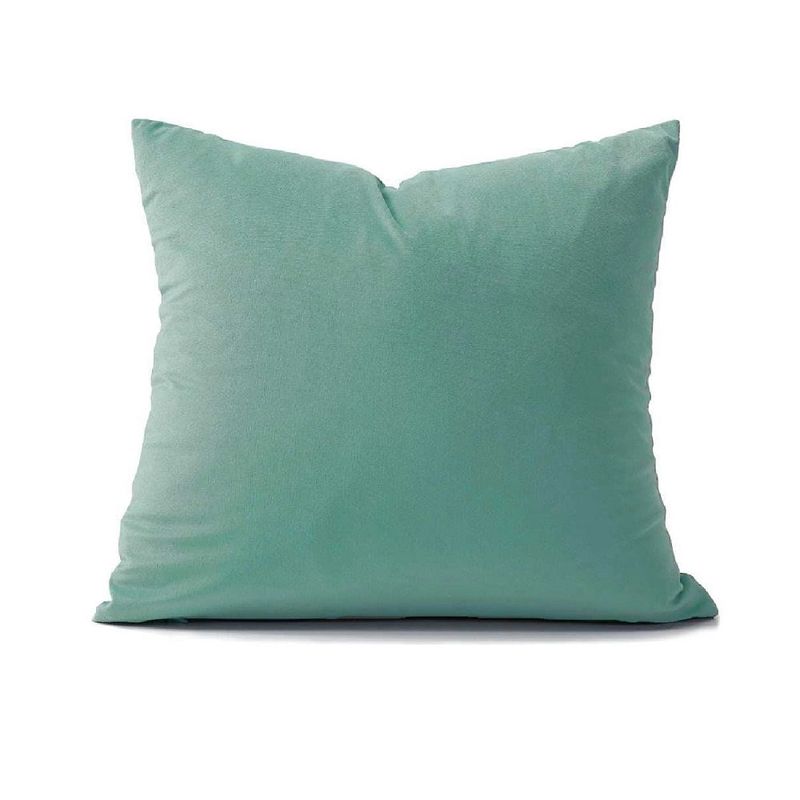 BANZAY - Cojin Decorativo Cuadrado En Tela - Menta