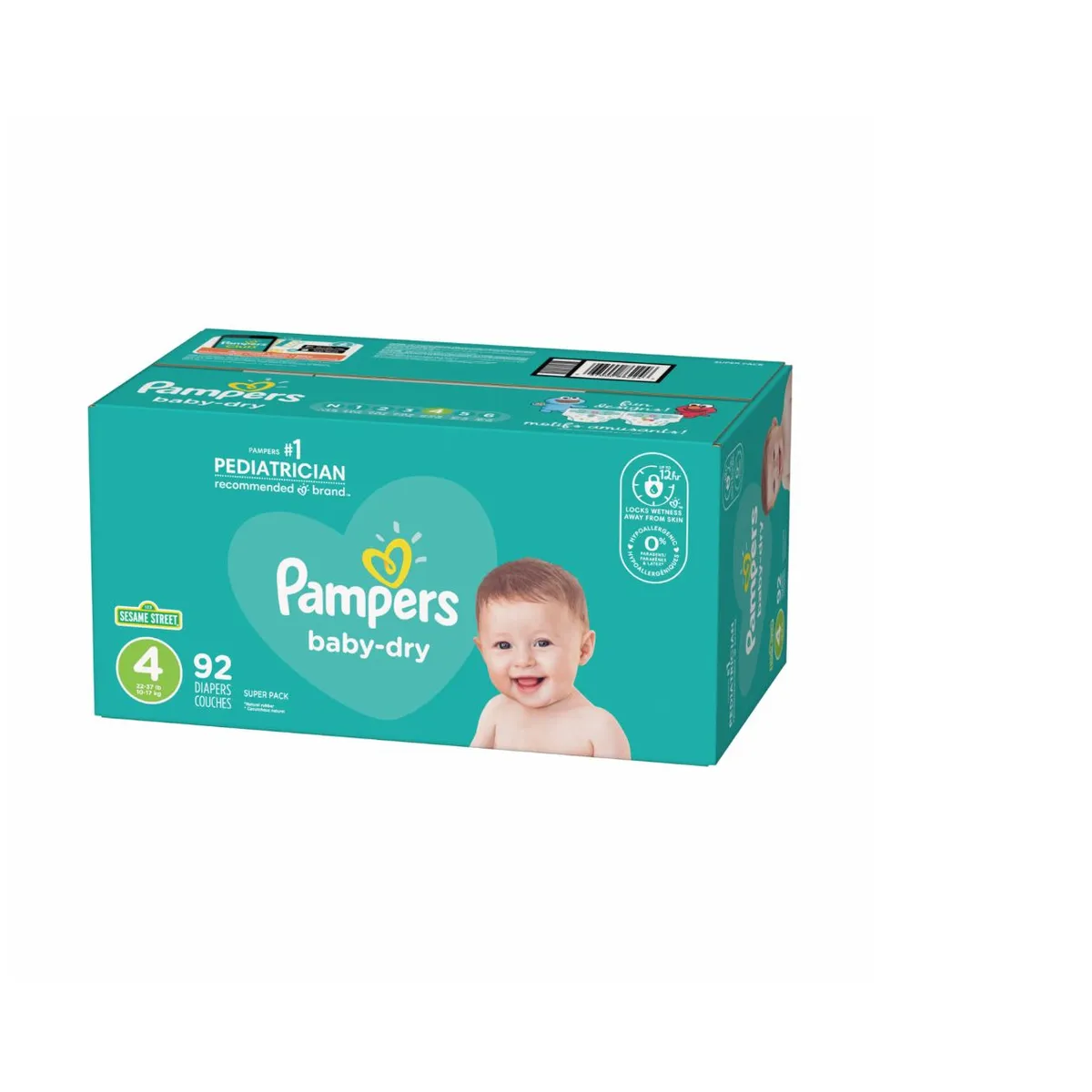 PAMPERS - Pañales Pampers Baby-Dry  Etapa 4 X 92 Unidades