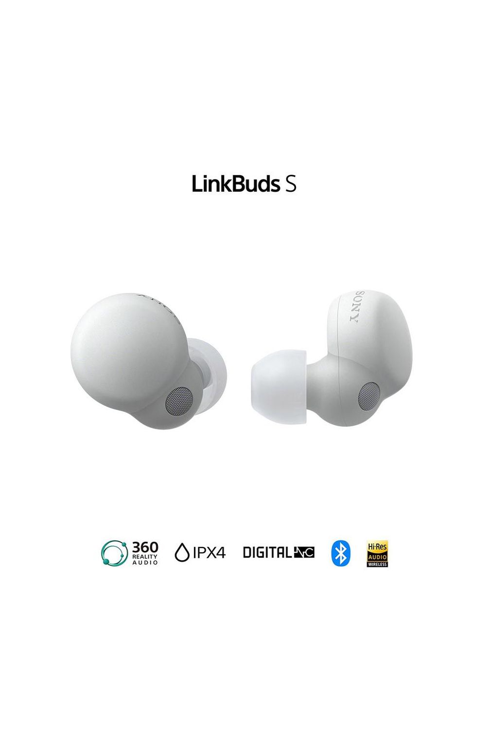 Audífonos sony linkbuds s resistentes al agua wf-ls900 - blanco