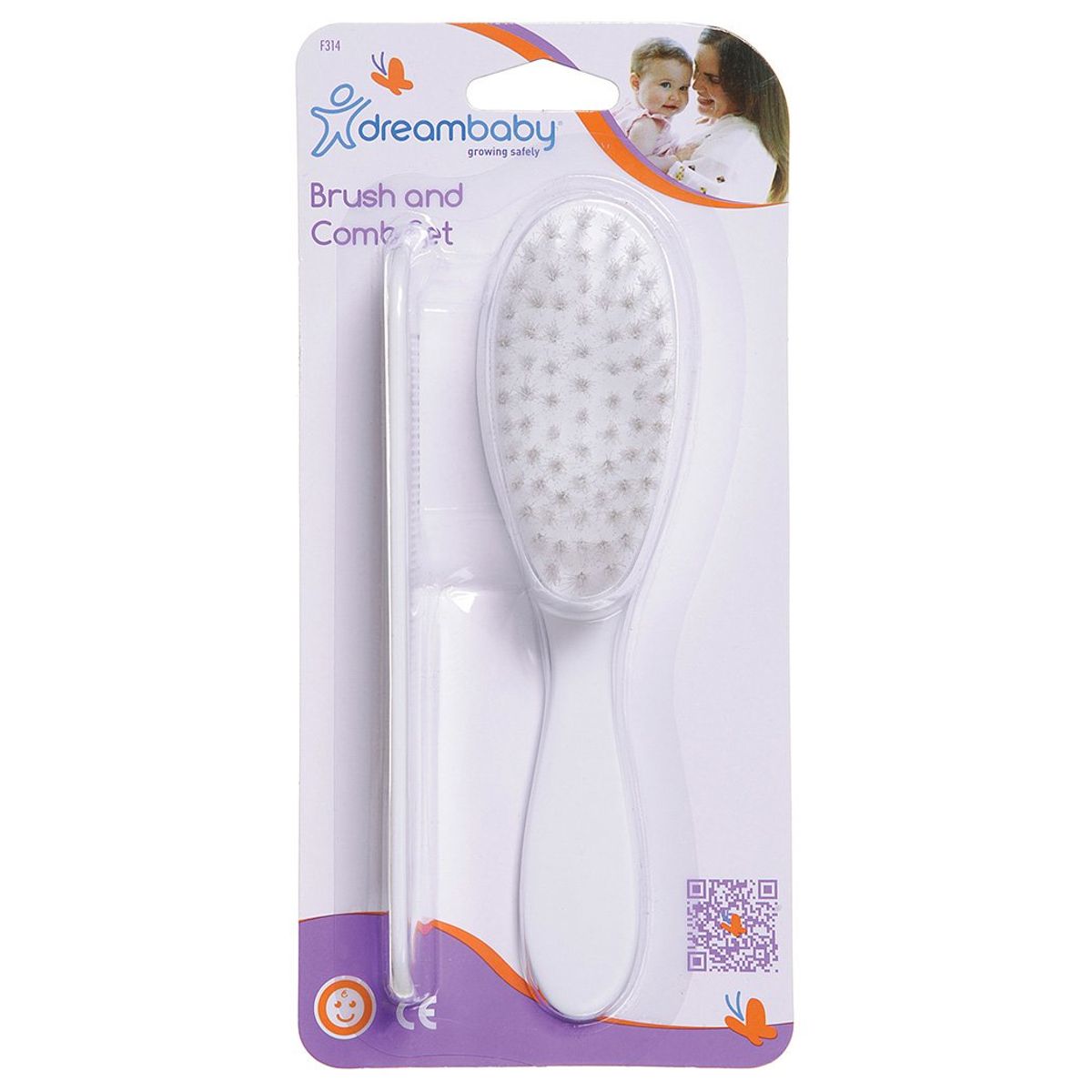 DREAM BABY - Kit de Aseo Para Bebe Peine Y Cepillo Blanco - DREAM BABY