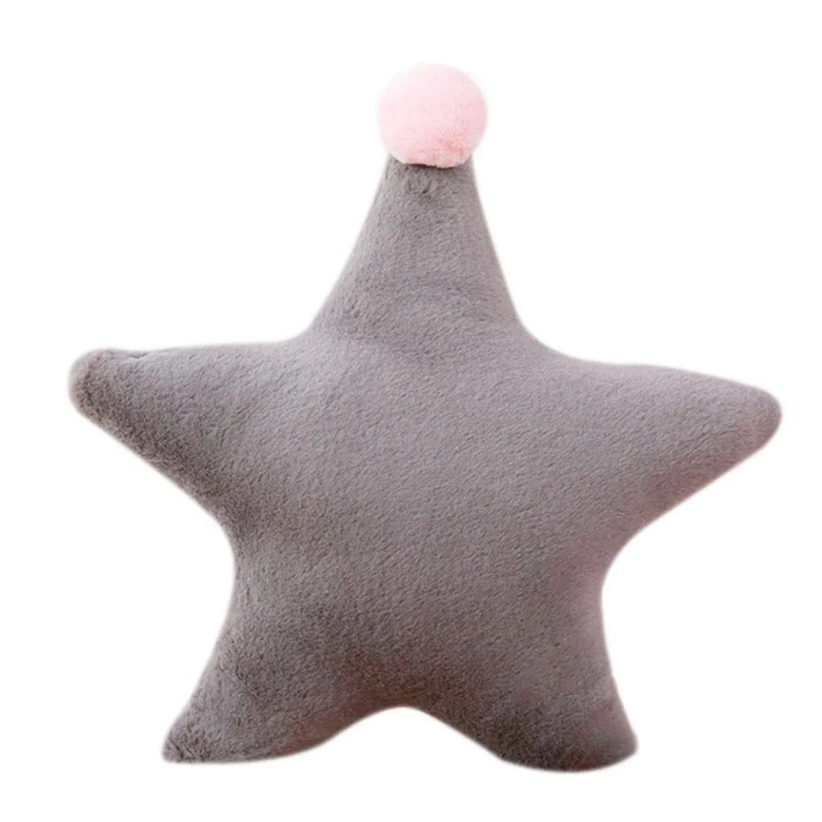 BANZAY - Cojin Decorativo Estrella - Gris