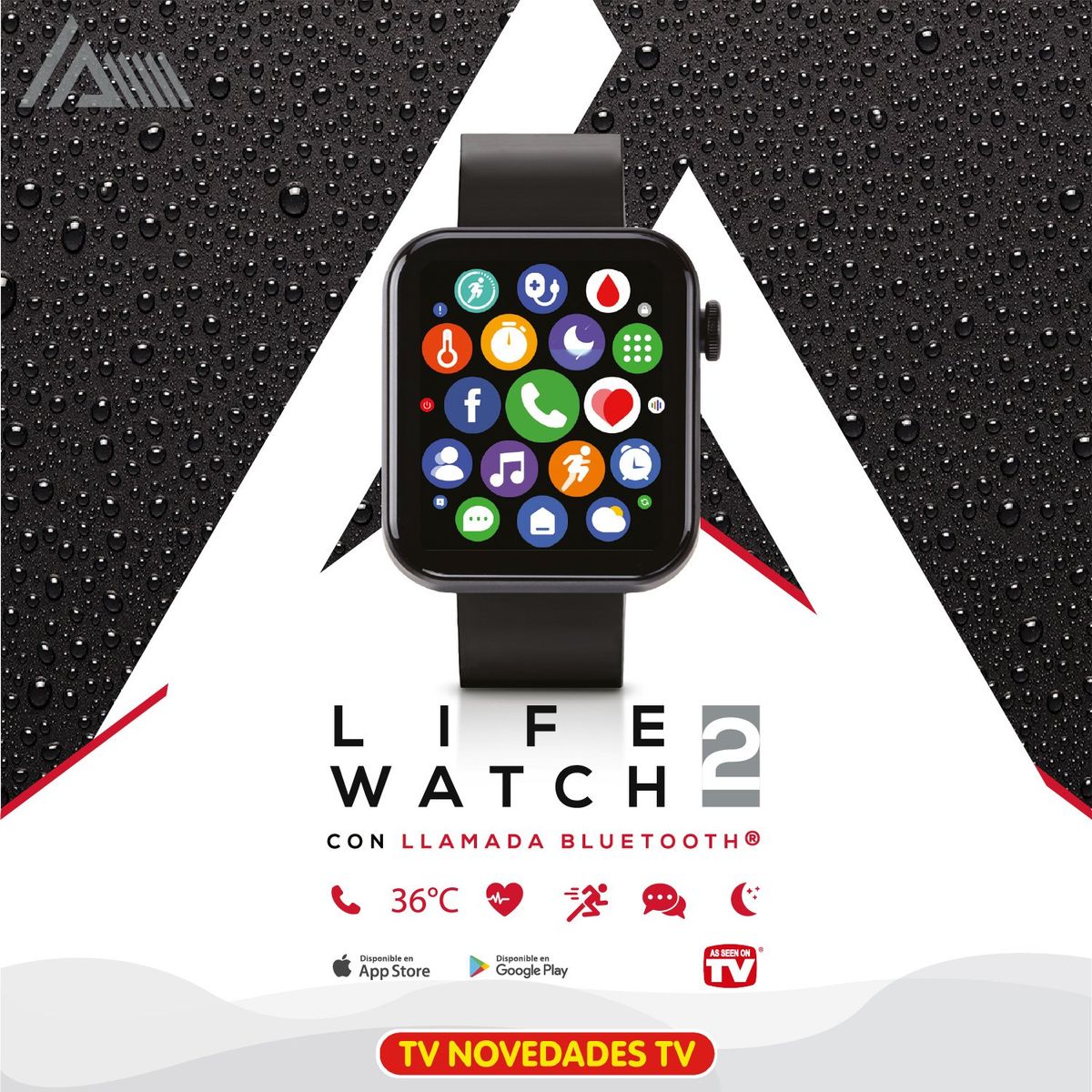 TV NOVEDADES - Reloj Digital Inteligente Vinculable Sensores Life Watch 2