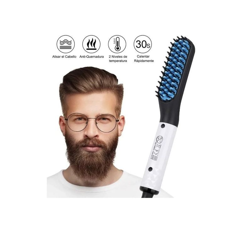 Alisar Pelo Alisador Para Hombre Plancha Cepillo Para Hombre Alisa