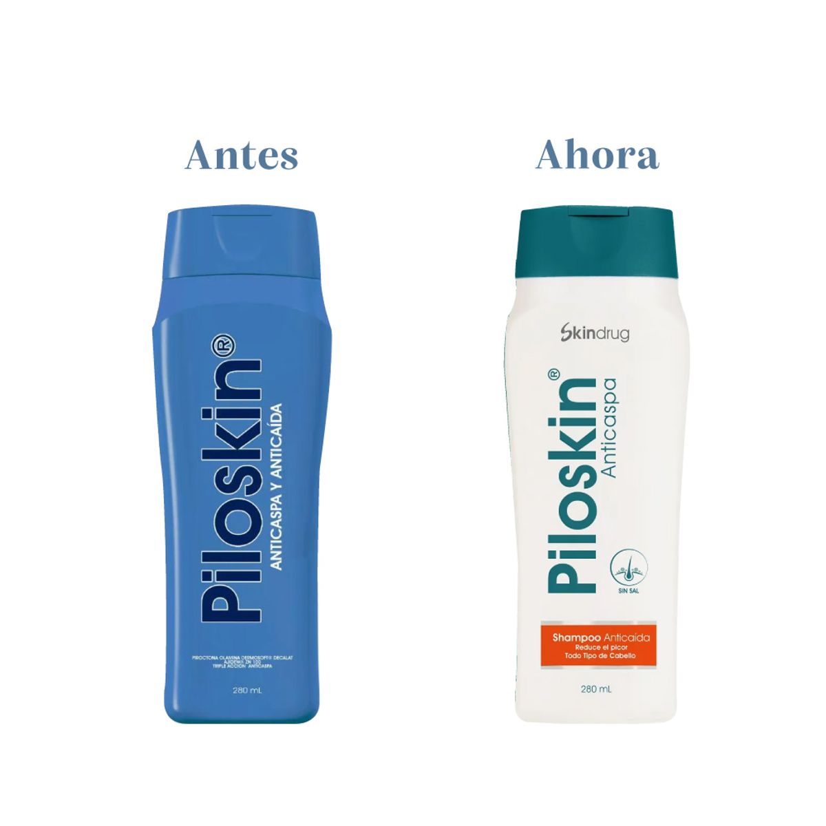 SKINDRUG - Piloskin ChampÃº Anticaspa y AnticaÃ­da x 280ml  Skindrug PUM $ 333,9