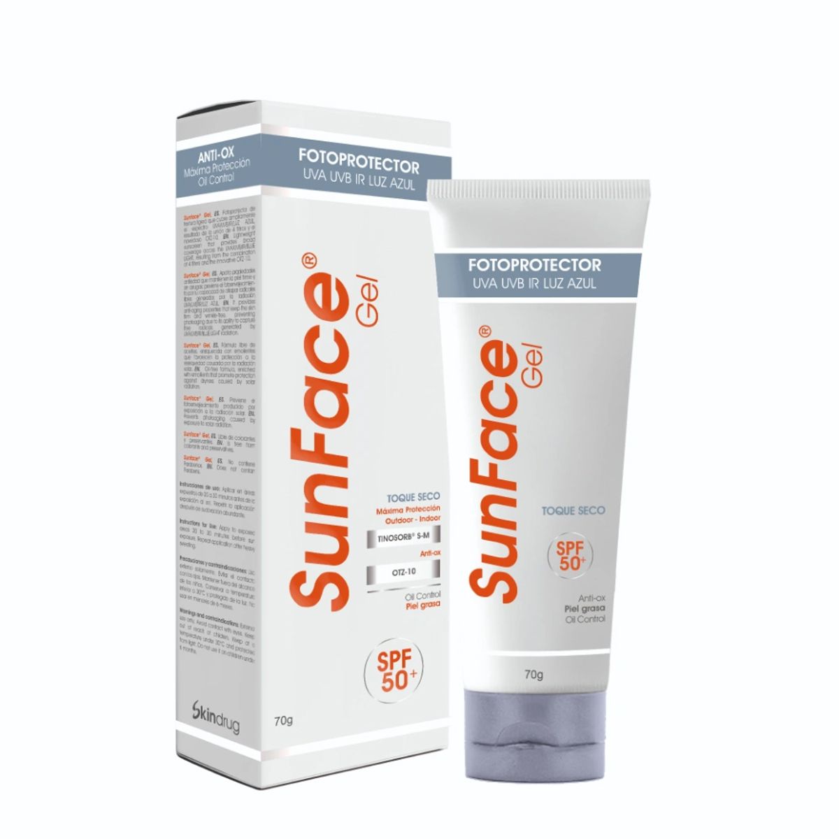SKINDRUG - Sunface Gel SPF 50 Protector Solar  x 70g Skindrug