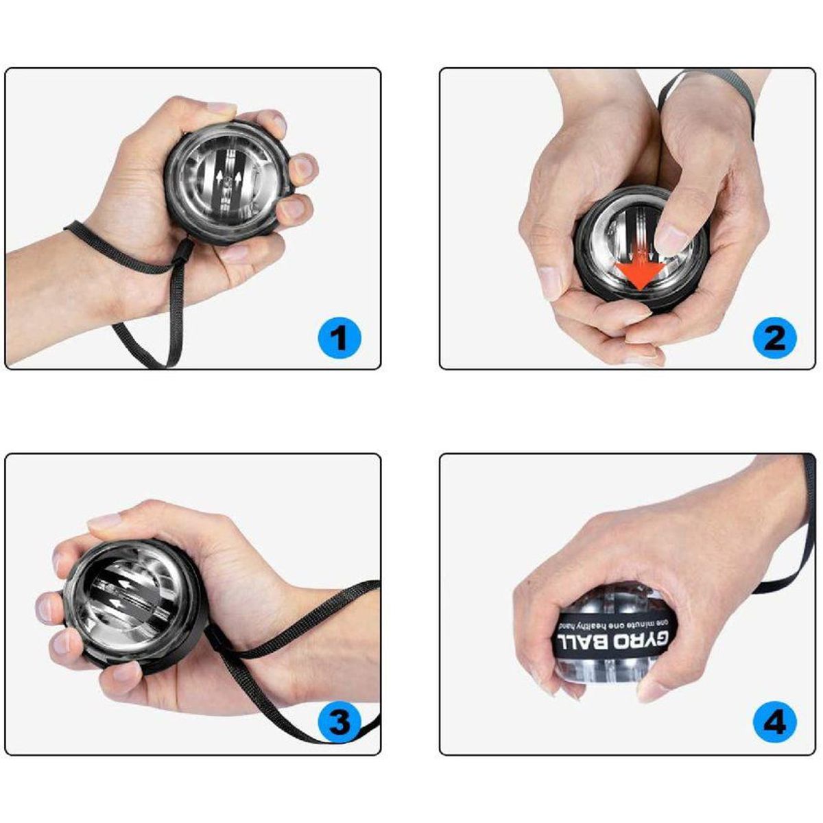 GENERICO - Giroscopio powerball ejercitador terapia brazo