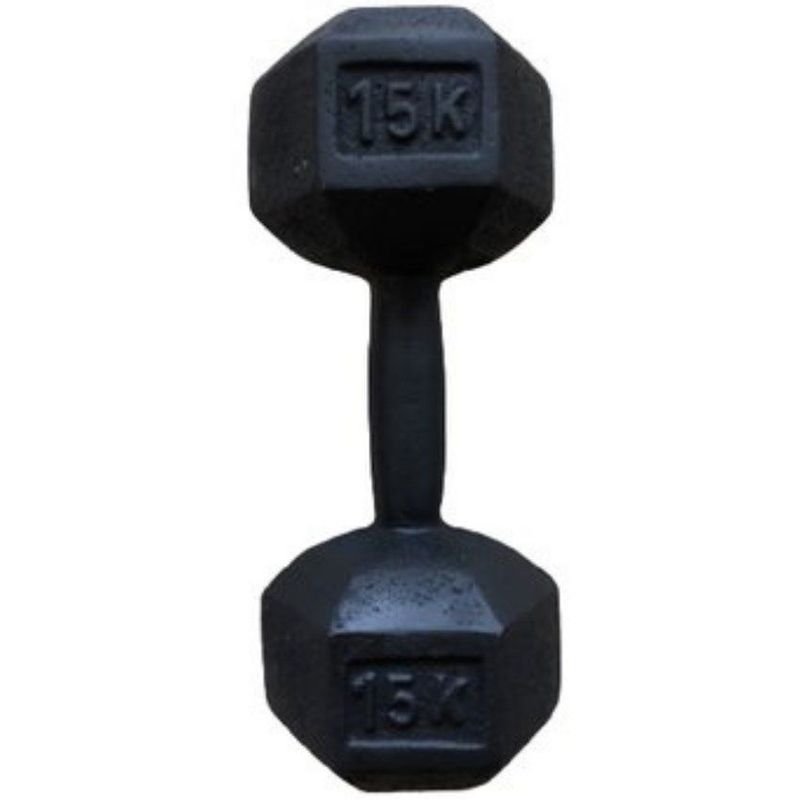 GENERICO - Mancuernas o pesa en hierro de 15 kg