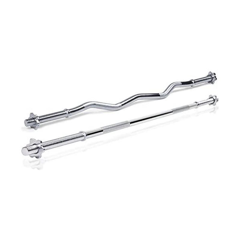 GENERICO - Barra z para pesas de 120cm  discos gym fitness
