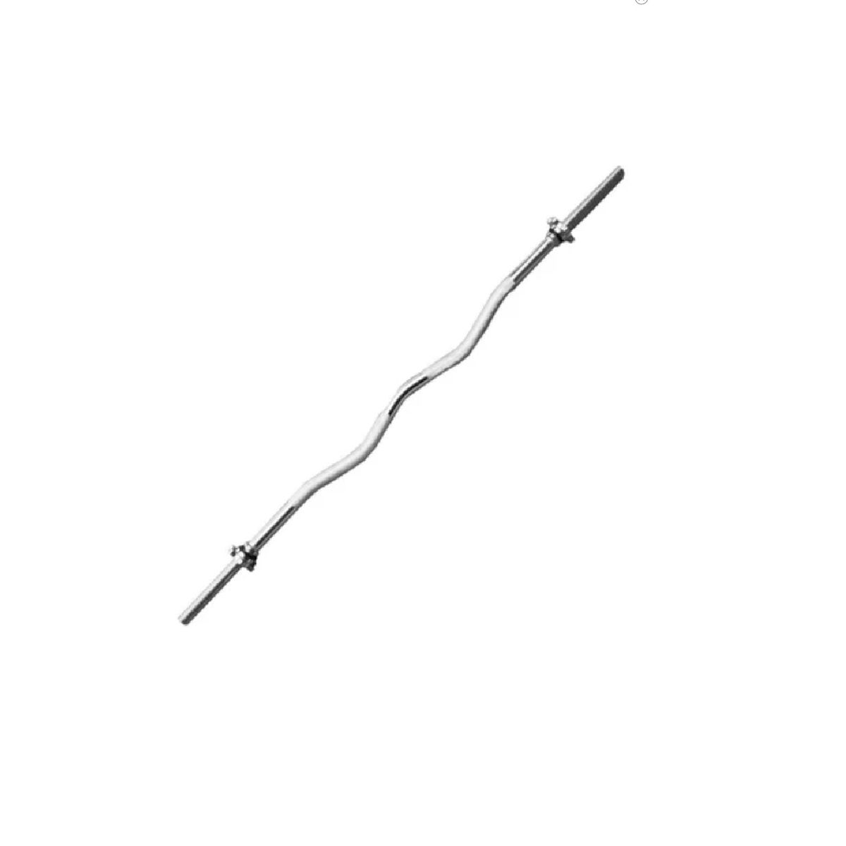 GENERICO - Barra z curva para pesas de 120cm discos gym fitness discos