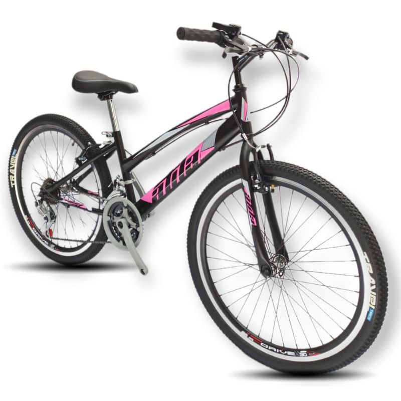 ATILA - Bicicleta Todoterreno Niña 24 Rines en Aluminio 18 Cambios