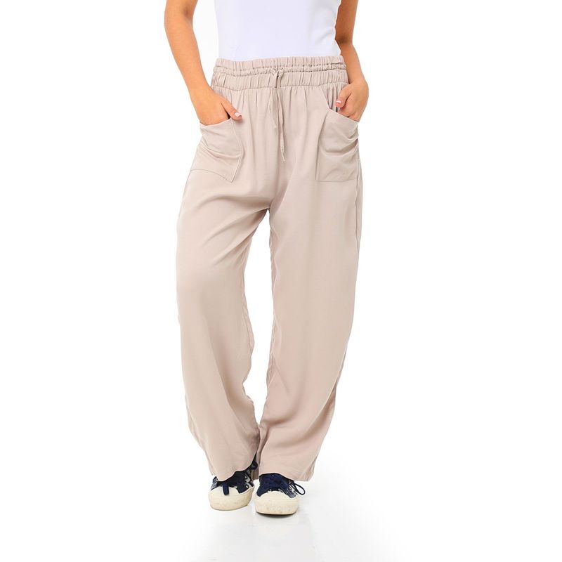 BELIFE - Pantalón Color Café Para Mujer Belife