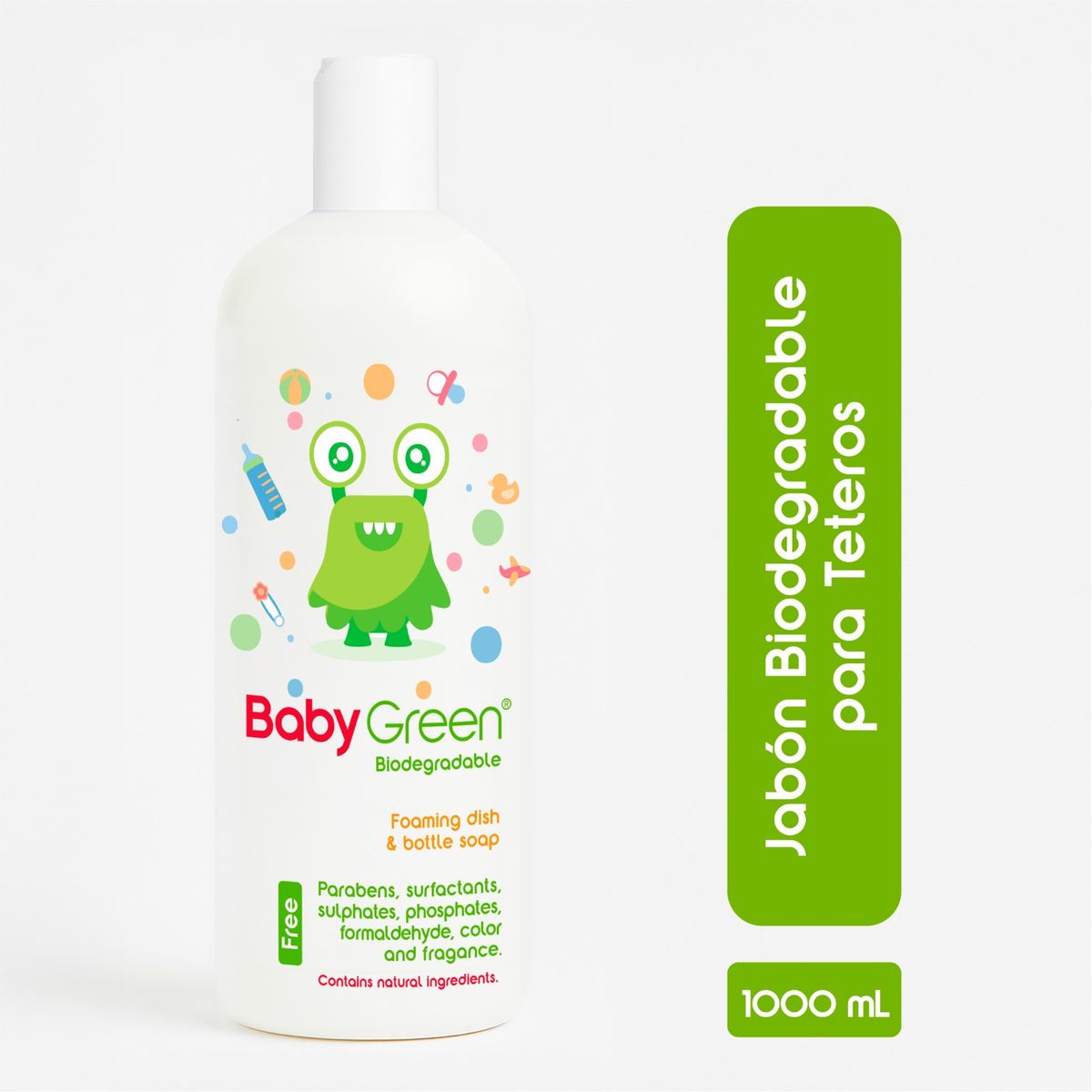 BABYGREEN - Jabón para teteros babygreen litro