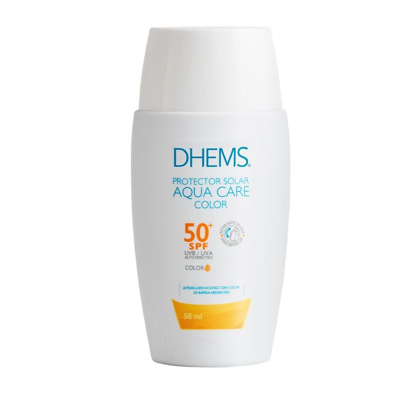 DHEMS - Protector Solar Dhems Aqua Care Con Color Spf 50+ 50 Ml.